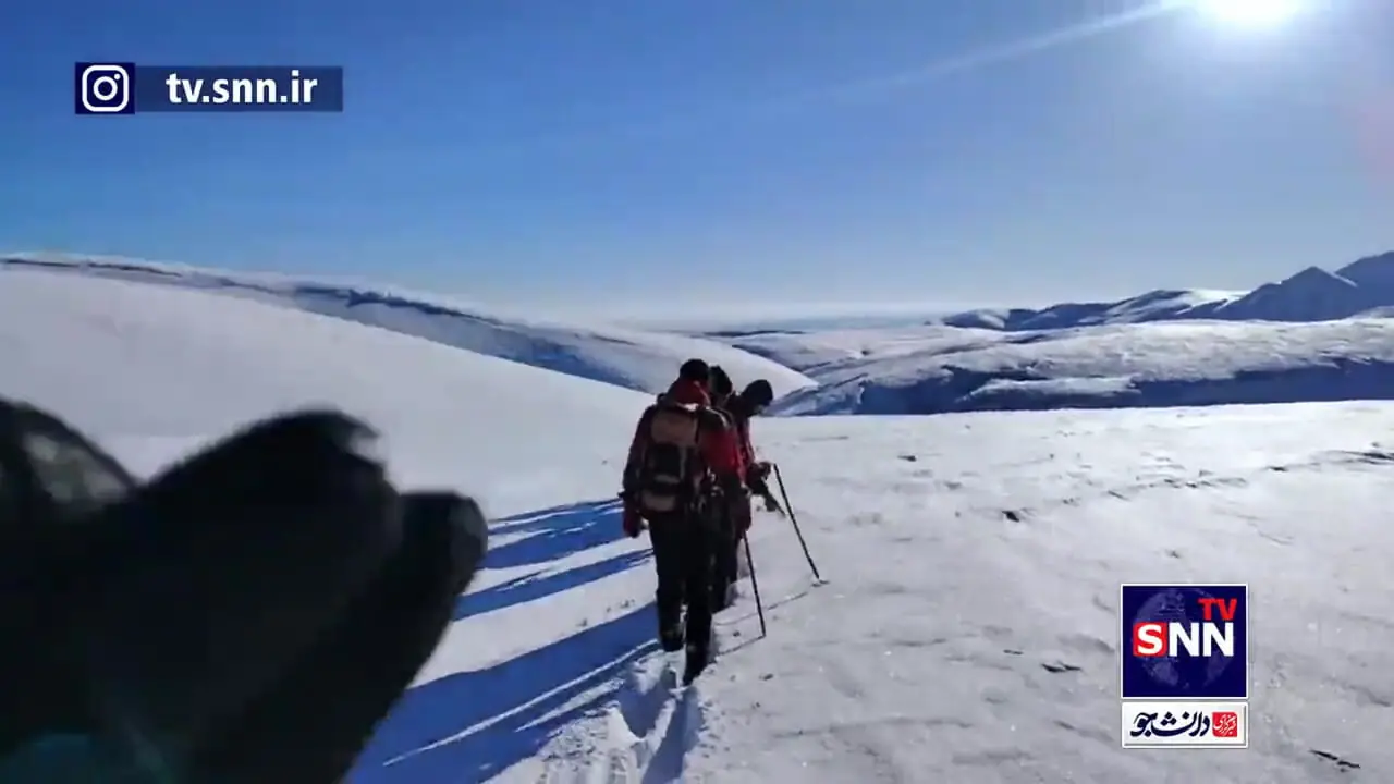 عملیات جست‌وجو کوهنوردان مفقود در ارتفاعات آذربایجان غربی + فیلم